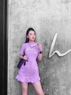 (Video thật) Đầm đuôi cá thêu chữ