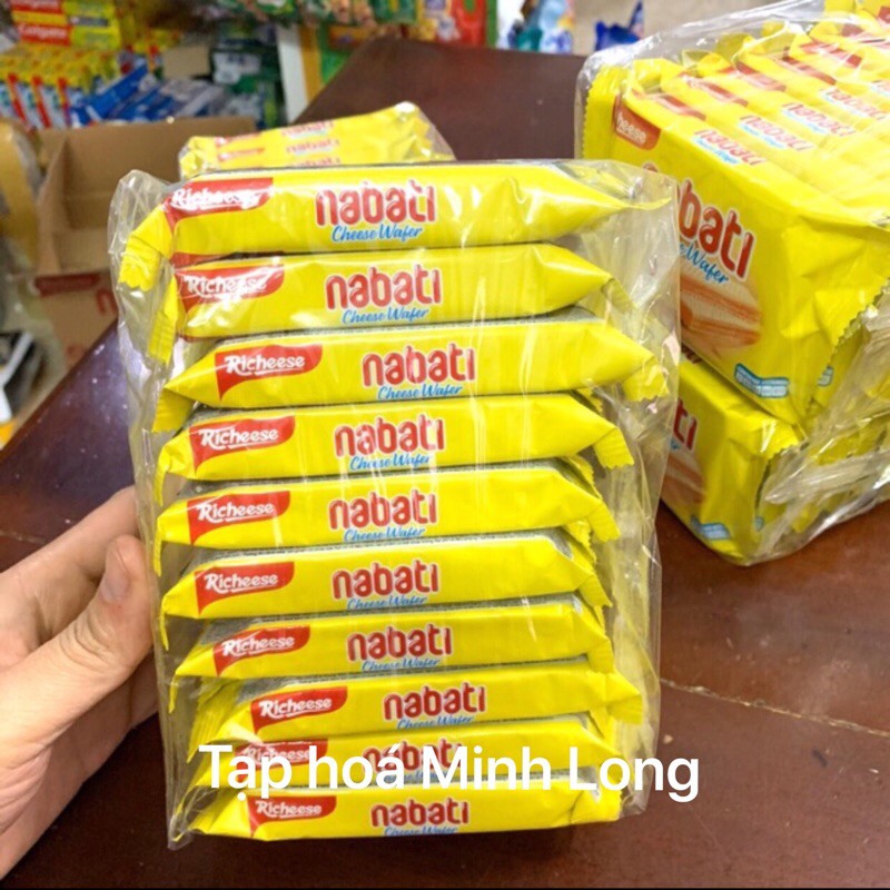 [Mã 11FMCGSALE1 giảm 10% đơn 250K] lốc 10 gói Nabati vị phô mai 10*20g