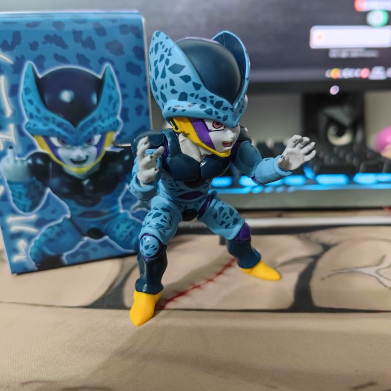 Mô hình đồ chơi Cell kid, sên bọ hung nhỏ con xanh dương Sharu - Dragon Ball