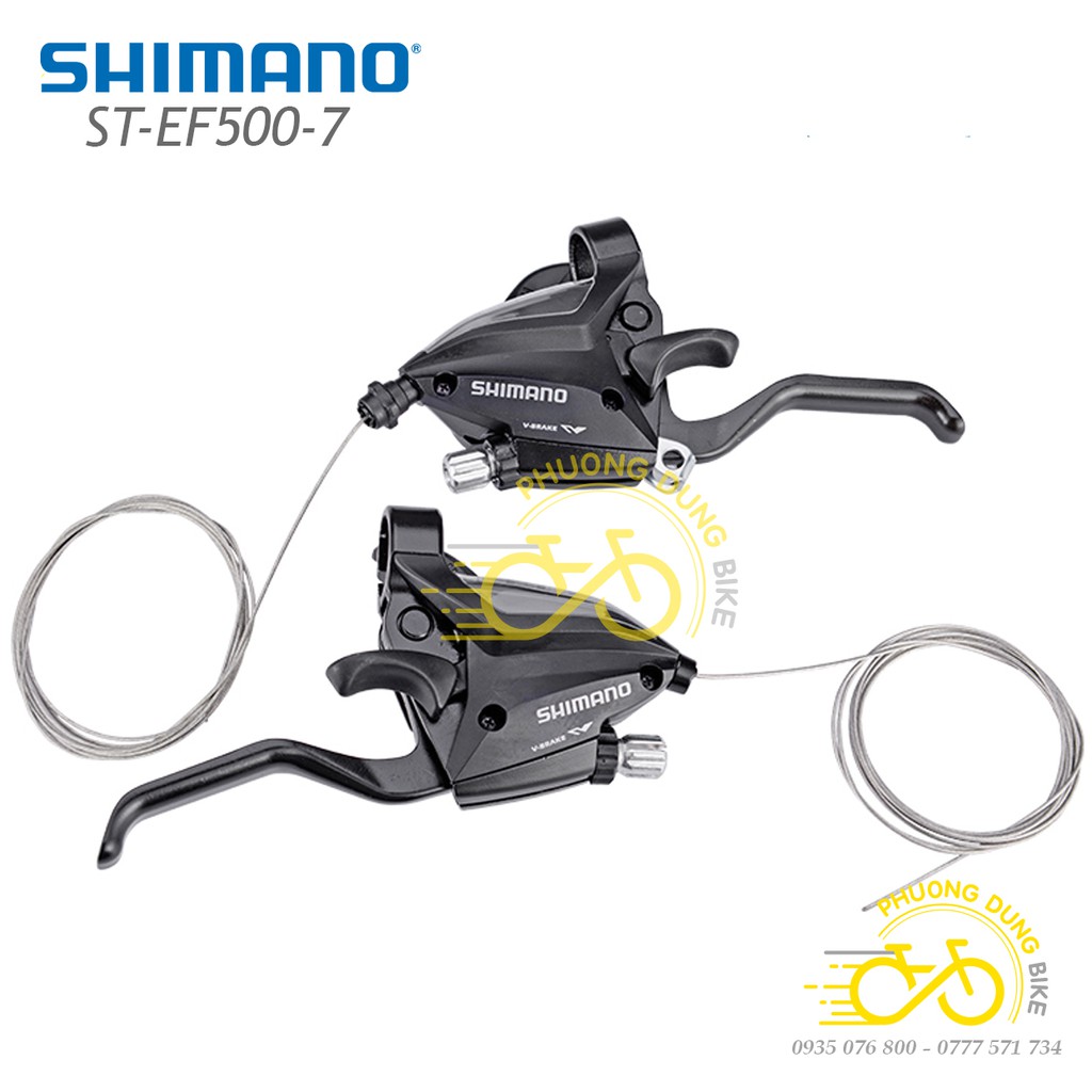 Tay đề xe đạp SHIMANO ST-EF500 3x7 speed - Hàng chính hãng