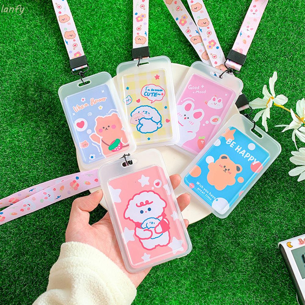Bao đựng thẻ ID họa tiết hoạt hình có dây đeo thời trang | BigBuy360 - bigbuy360.vn