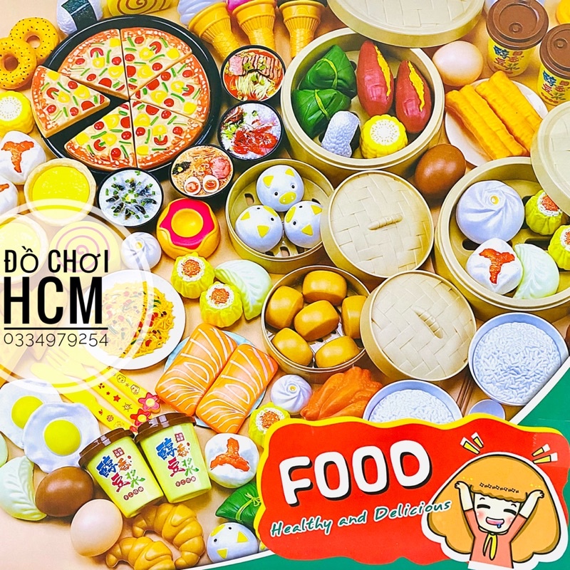 [CHẤT LƯỢNG] Hộp đồ chơi bánh bao có xửng hấp cao cấp dành cho bé thích nấu ăn nhà bếp cắt thái trái cây hoa quả