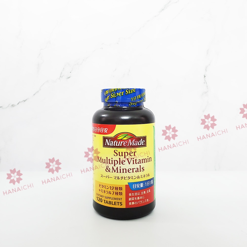 Viên uống tổng hợp vitamin và khoáng chất Nature Made 120 viên-Nội địa Nhật