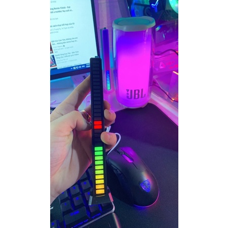 Thanh Đèn Led RGB Cảm Ứng Theo Nhạc , Cảm Biến Nhậy , Hổ Trợ 16 Triệu Màu - Nhỏ Gọn - Tiện Lợi - Dể Sử Dụng