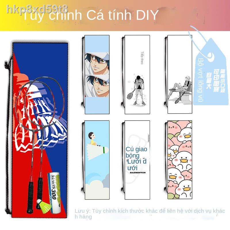 ◐♗Túi đựng vợt cầu lông cầm tay tùy chỉnh quần một chiếc ba lô đeo vai 1 nữ và nam 2 gói flannel