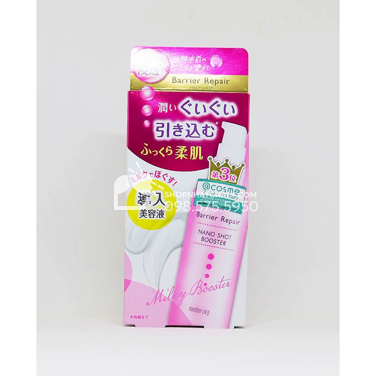Tiền dưỡng chất mầm gạo Barrier Repair Nano Shot Booster Nhật mẫu mới nhất vừa về. Se khít lỗ chân lông, kiềm dầu