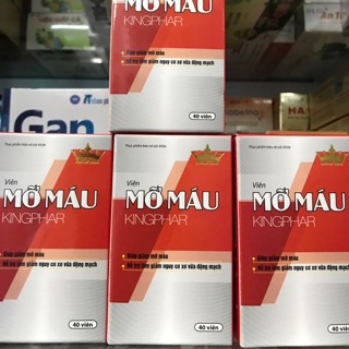 Viên mỡ máu kingphar hộp 40 viên