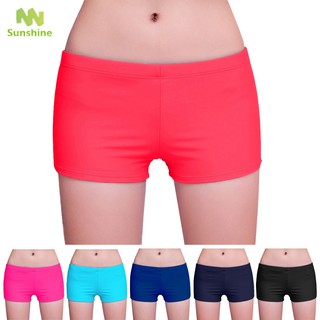 Quần short thể thao phong cách boxer đơn giản thời trang cho nữ tập yoga/bơi lội/gym