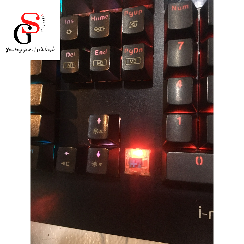 Bàn Phím Cơ I-Rocks K60M RGB Red+ Blue Switch Cherry