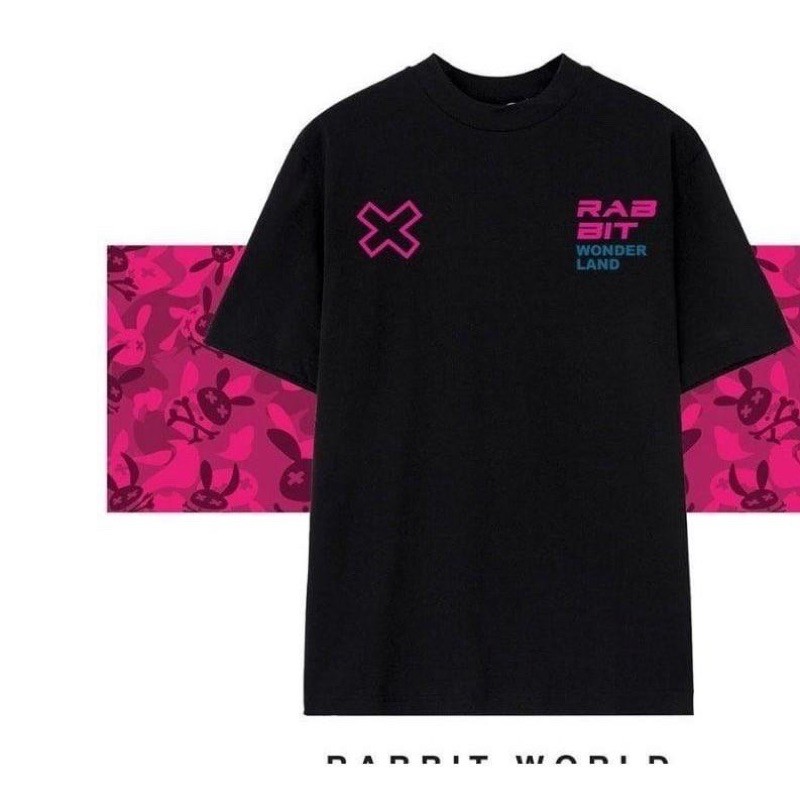 Áo thun unisex from rộng cổ tròn tay lỡ ferrsize 38-70kg - Rabbit World | BigBuy360 - bigbuy360.vn