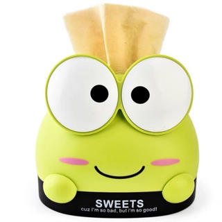 Hộp đựng khăn giấy chú ếch xanh dễ thương - Trang sức phái đẹp