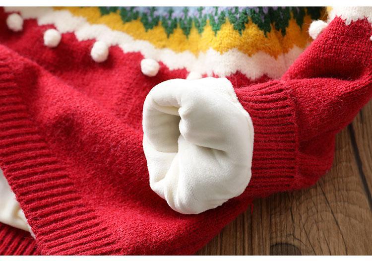 Áo Len Tay Dài Ấm Áp Dễ Phối Đồ Dễ Thương Dành Cho Bé Gái