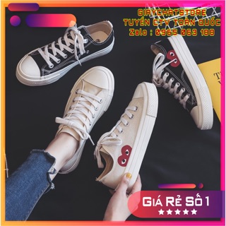 ( XẢ KHO ) Giày thể thao tim thấp cổ full box - Giày sneaker thấp cổ tim | FREESHIP FLASHSALE