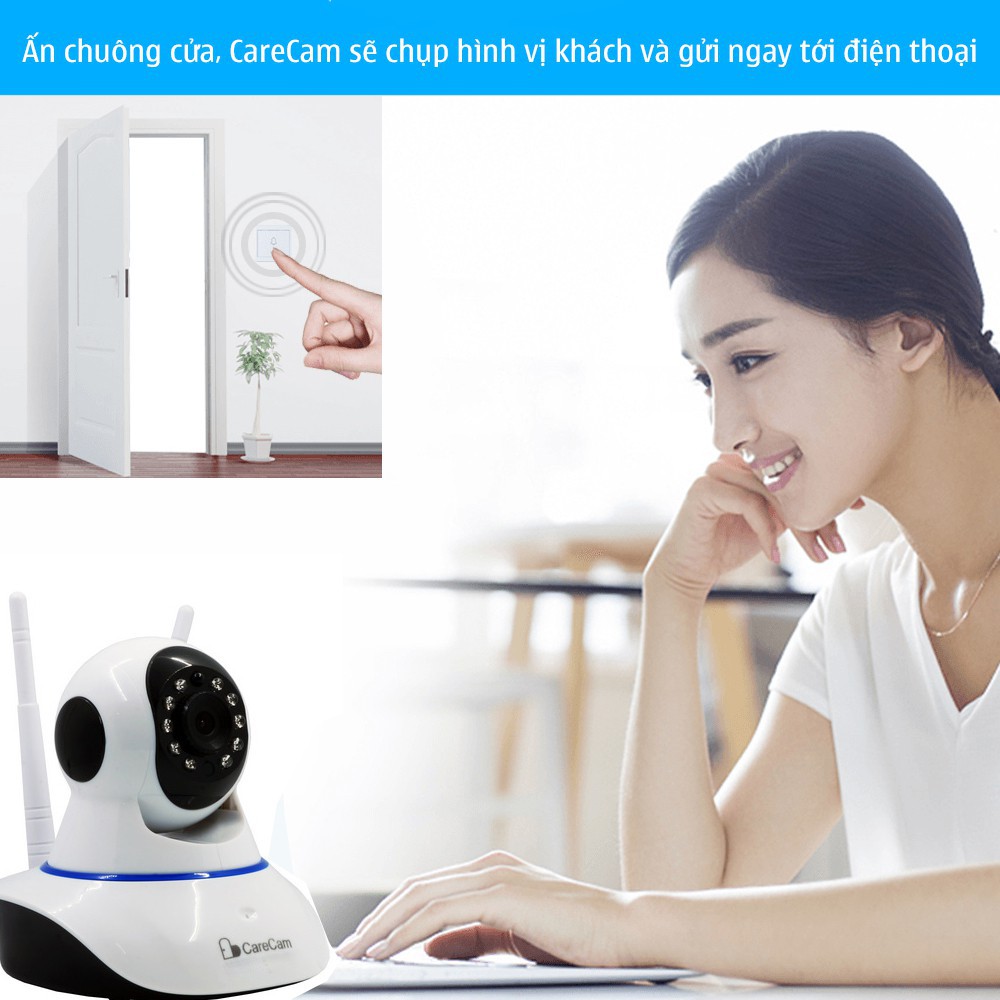 CAMERA CARECAM 3 RÂU FULL HD 1080P SIÊU NÉT- Phần mềm AI thông minh