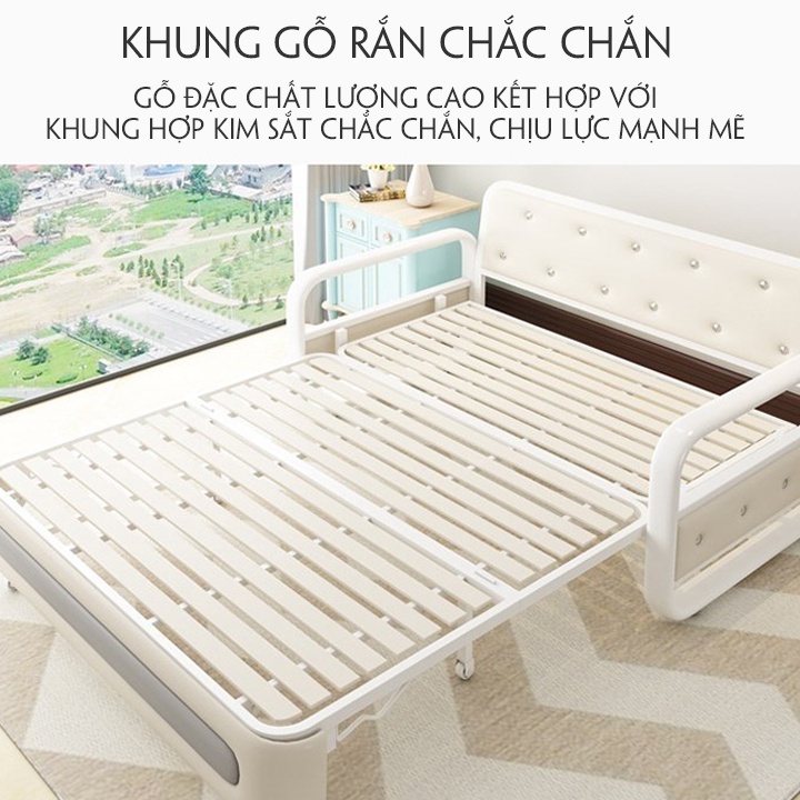 Sofa Giường Gấp Gọn Đa Năng, Giường Sô Pha Thông Minh Chuyển Đổi Thành Ghế Size 120 x 190cm | BigBuy360 - bigbuy360.vn