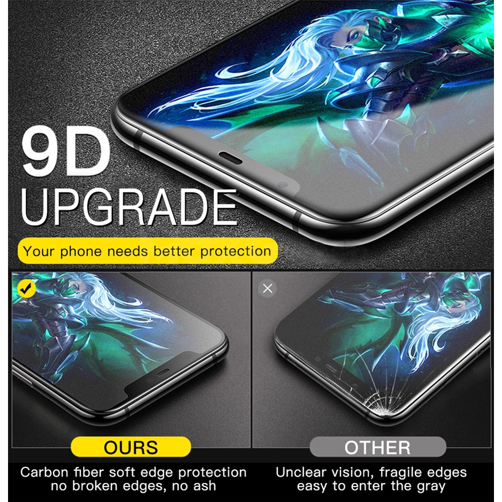 3 in 1 Ceramic Matte Soft Film+Back Camera Lens Tempered Glass+Back Carbon Fiber Screen Protector Film OPPO F11 Pro A5S A12 A15 A15S A92 A52 A33 A53 A5 A9 2020 Reno 3 4 5