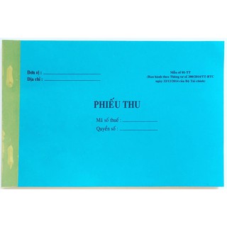 Phiếu thu, phiếu chi 3 liên