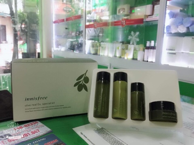 Bộ Dưỡng Da Dùng Thử Olive Innisfree Olive Real Ex Special Kit