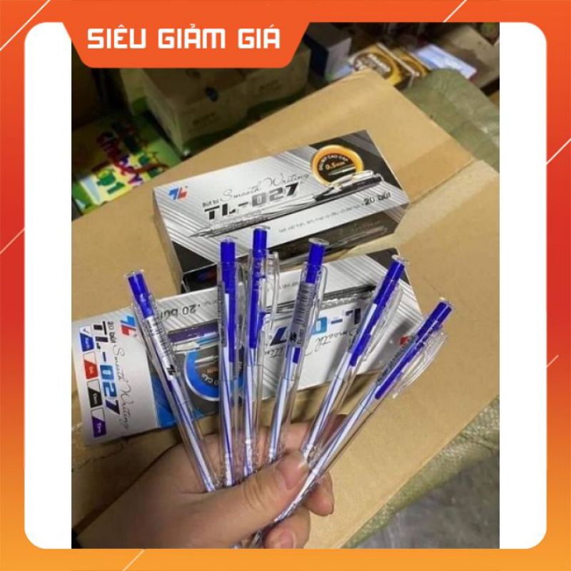 HỘP GỒM 20C BÚT BI MỰC XANH VÀ ĐEN CHÍNH HÃNG THIÊN LONG