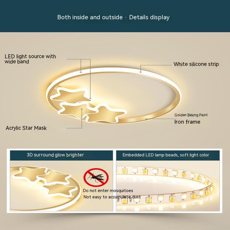 Đèn Led Gắn Trần Nhà Kiểu Dáng Đơn Giản Hiện Đại