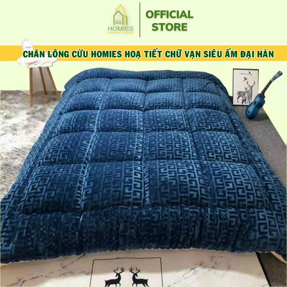 Chăn lông cừu Chữ Vạn Untimate 2 lớp mẫu mới 2020 siêu ấm - (Size 2m x 2m3)