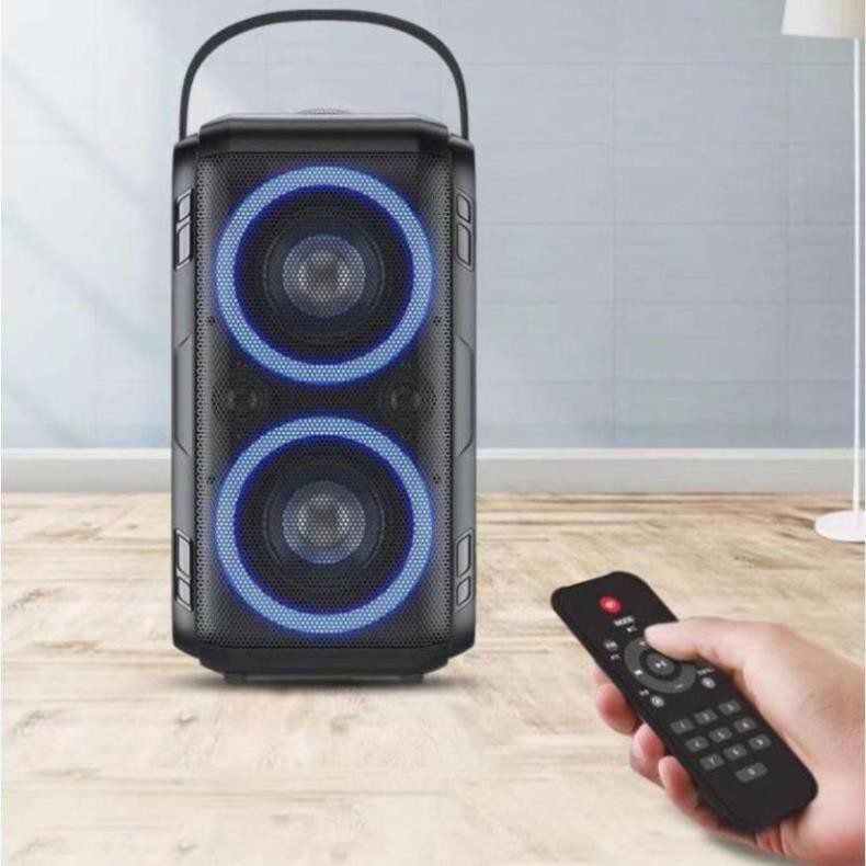 Loa bluetooth W-KING T9 – Loa karaoke di động công suất cao 80W âm thanh cực đỉnh, đèn led RGB + KÈM 1 micro