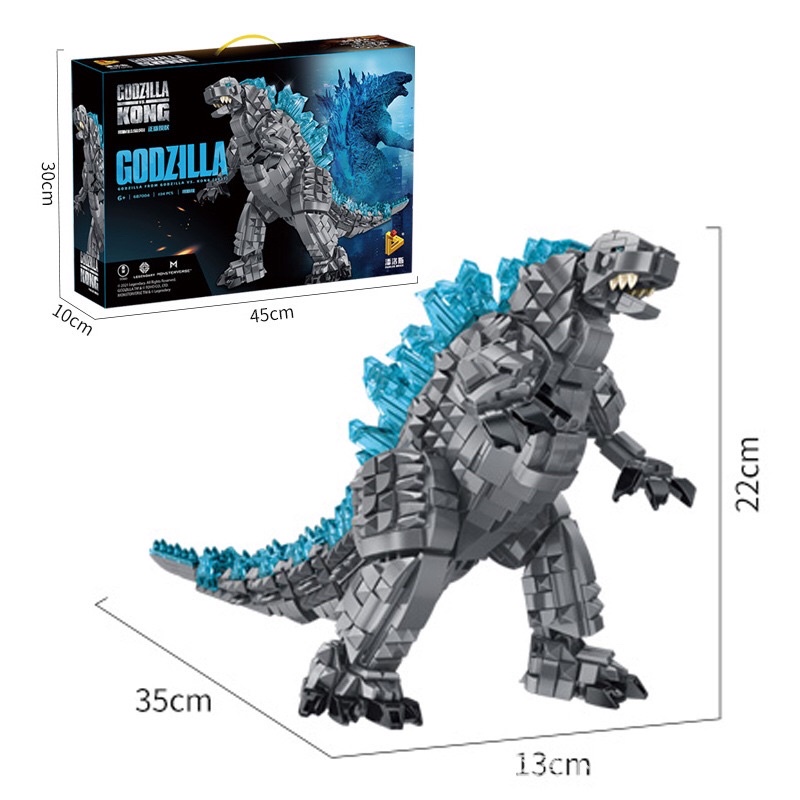 Đồ Chơi Xếp Hình Panlos 687004 - Lắp Ráp Mô Hình Godzilla 1284 Mảnh Ghép
