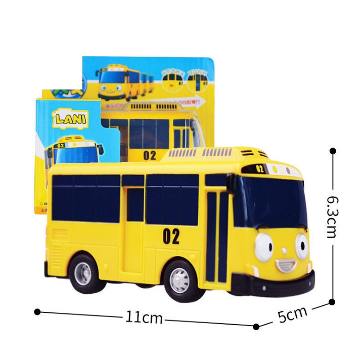 Xe buýt Tayo đồ chơi trẻ em xe chạy cót Tayo the little bus bằng nhựa cao cấp xe cỡ lớn (1 xe)