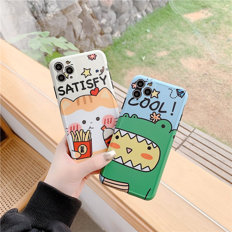 Ốp lưng iphone Crocodile Cat IMD dày dặn viền nổi 5/5s/6/6plus/6s/6splus/7/7plus/8/8plus/x/xs/11/12/pro/max/plus/promax | BigBuy360 - bigbuy360.vn