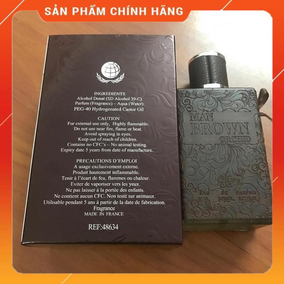 [HÀNG HÓT] Nước Hoa Nam Cao Cấp Dark Brown 80ml Nước Hoa Nam Thơm Lâu 8h