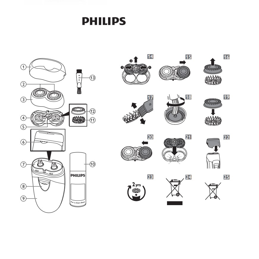 Lưỡi dao máy cạo râu Philips HQ4