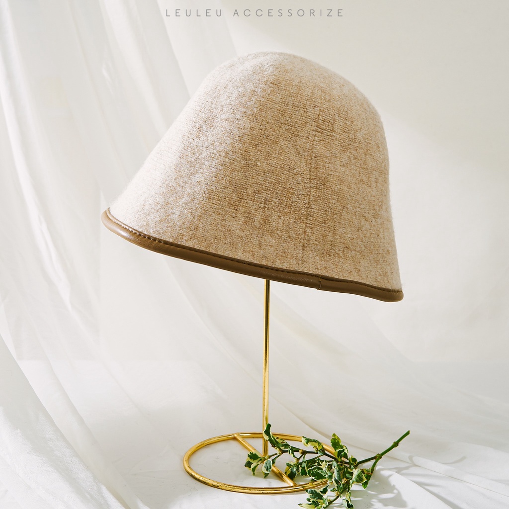 Mũ đan hai tone màu basic sành điệu leuleu.accesorize
