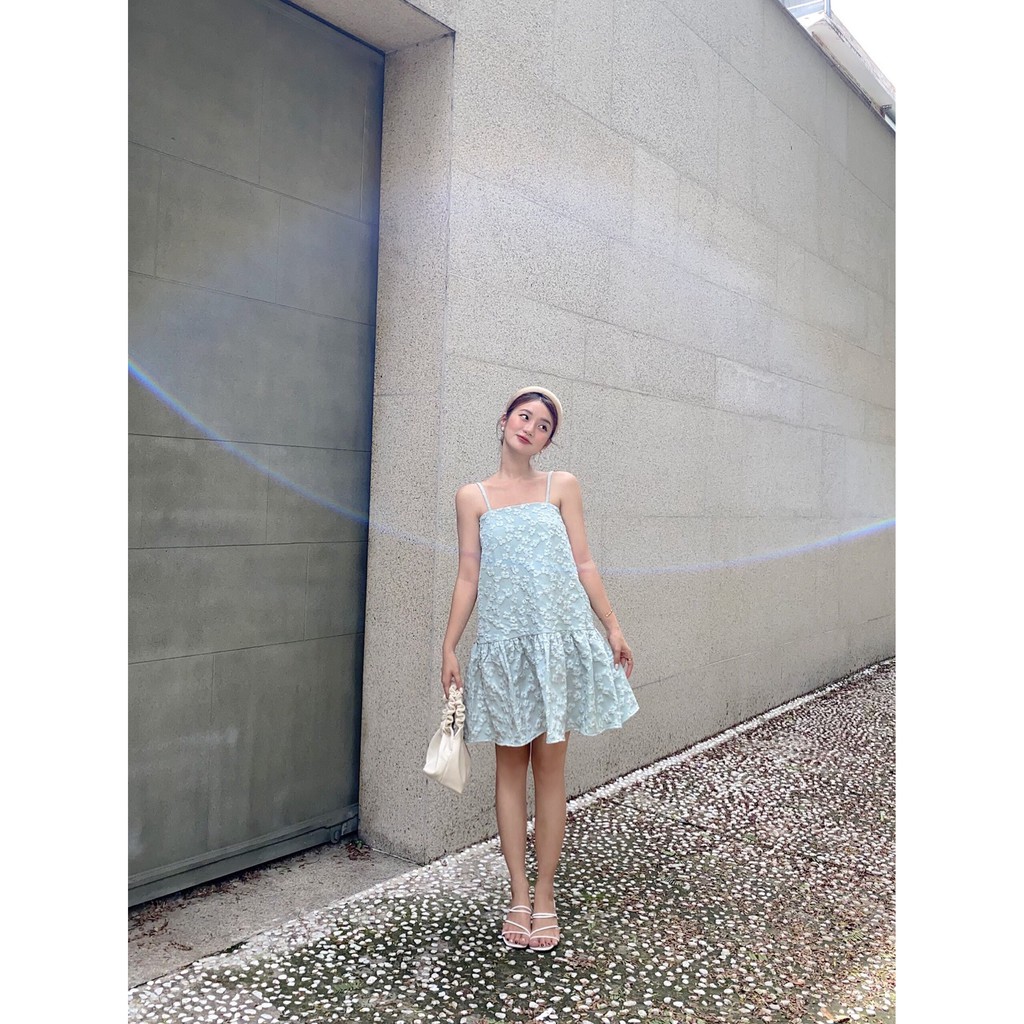 YU CHERRY | Đầm nữ vải in họa tiết mây nhỏ Pattern Cami Dress YD128