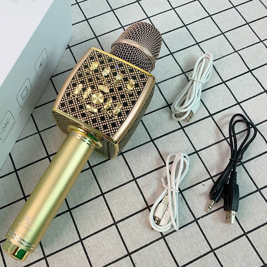 Micro Karaoke bluetooth ys 92 Micro không dây, cao cấp - Âm thanh sống động, livestream, thu âm,có khe cắm thẻ nhớ