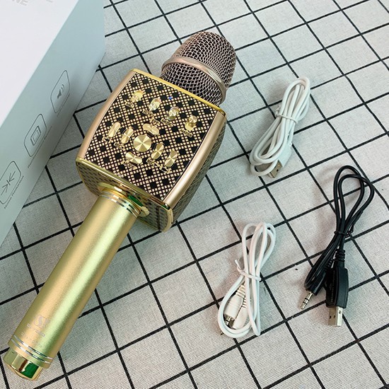 [Mã ELHACE giảm 4% đơn 300K] Mic hát karaoke cao cấp YS-92 micro đa năng kiêm loa bluetooth bass trầm ấm