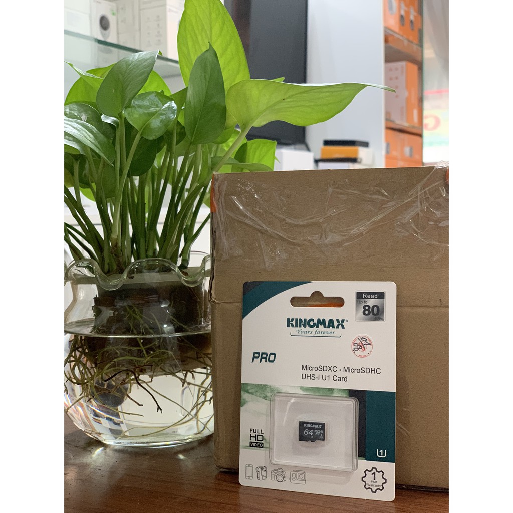 Thẻ nhớ Kingmax Micro SD Pro 64G Class 10, chuyên camera wifi