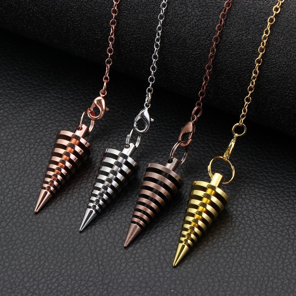 Eutus Mặt Dây Chuyền Con Lắc Reiki Bùa Hộ Mệnh Mới|Phụ Kiện Kim Loại Đồng Cổ Điển Độc Đáo