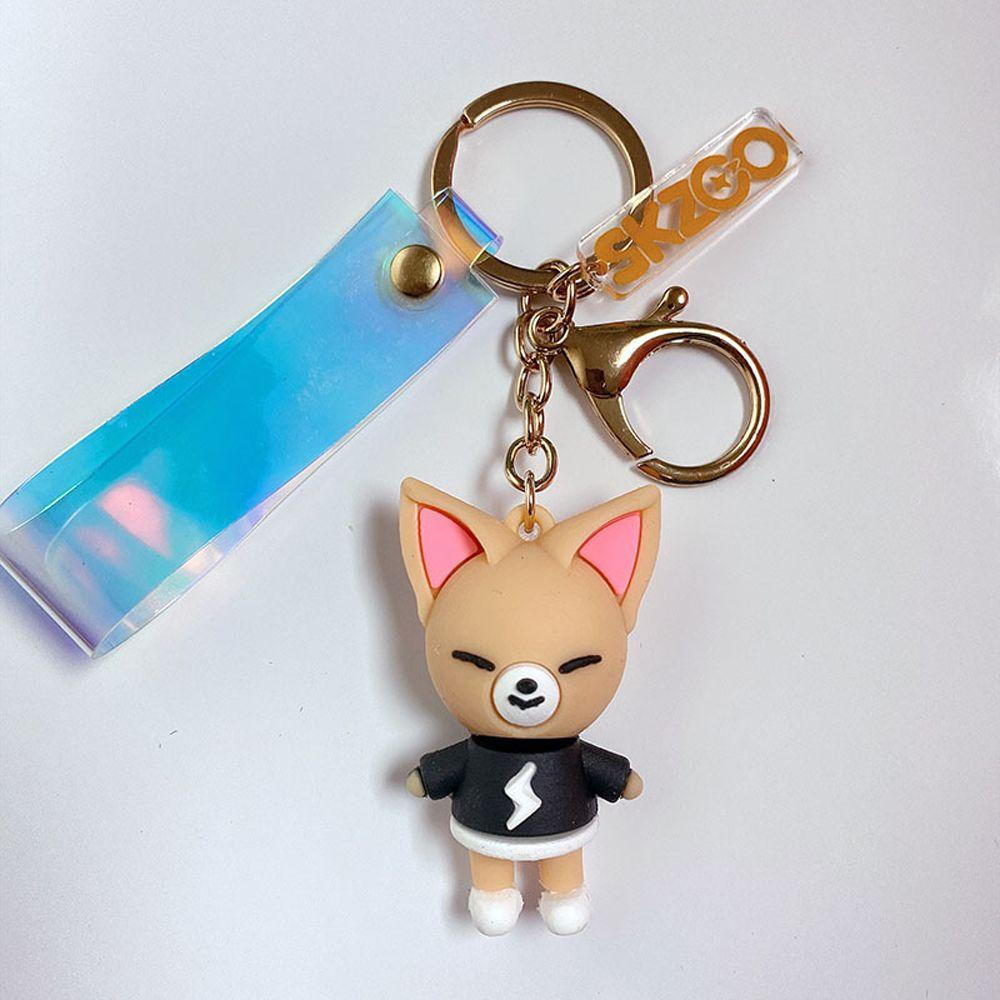 Móc Khóa PVC Hình Búp Bê Hoạt Hình Straykids REBUY1