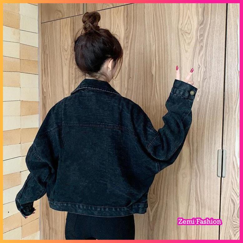 Áo khoác denim nữ ❤️ áo khoác jean nữ form rộng ❤️ áo khoác bò nữ | BigBuy360 - bigbuy360.vn