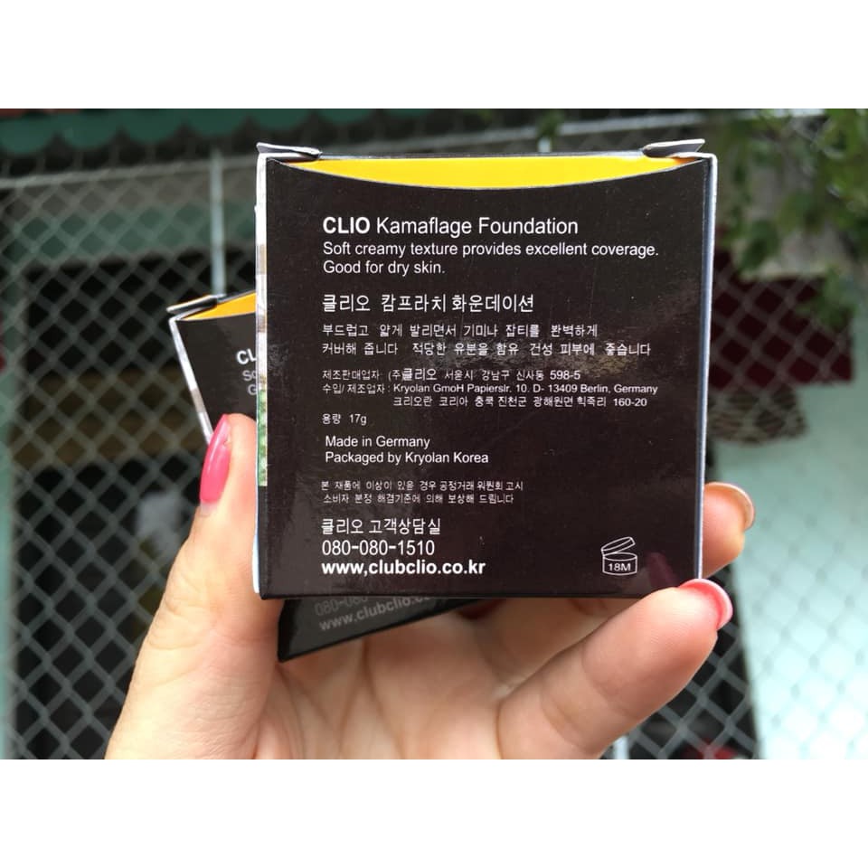 Kem nền che khuyết điểm CLIO Kamaflage Foundation