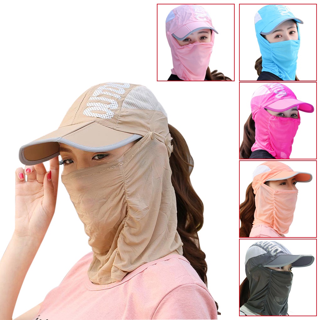 [CHOO] 360 Degrees UV Protection Hat Face Neck Flat Sunscreen Cap Outdoor Hiking Fishing Windproof Hat