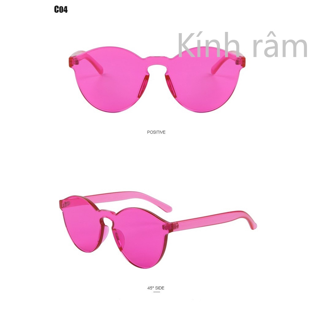 Kính mát mắt mèo màu kẹo ngọt cho nam và nữ