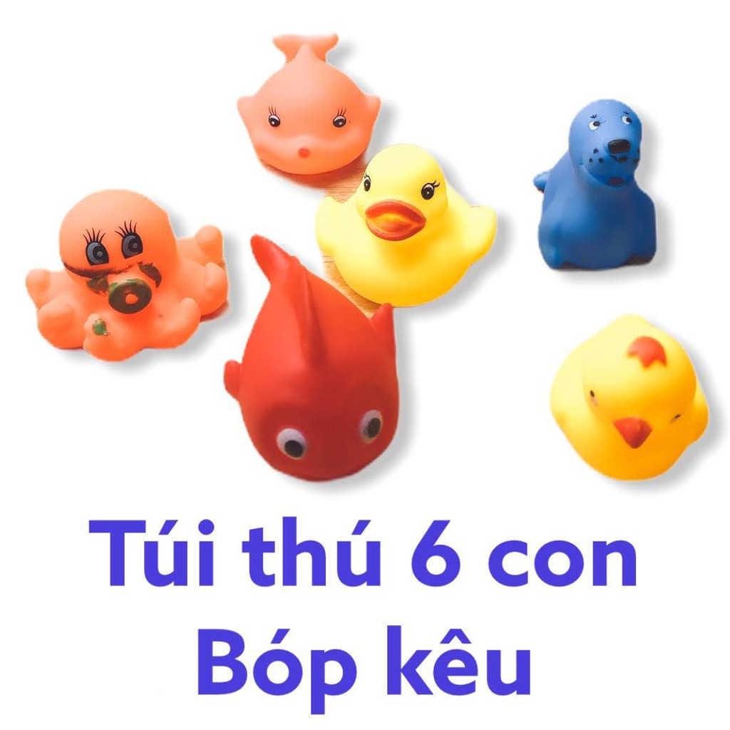 túi thú 6 con đủ loại bóp kêu tít tít