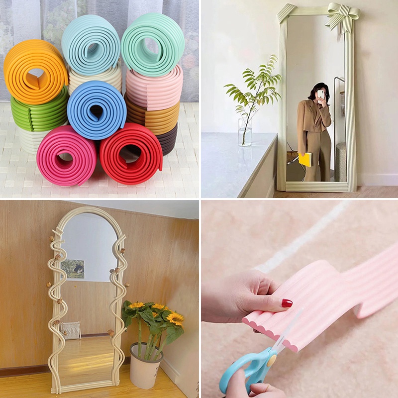 Dải băng chống va chạm dùng bọc cạnh gương đa năng tiện dụng