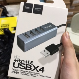 HUB chia ổ USB chia 4 ổ chính hãng Hoco HB1