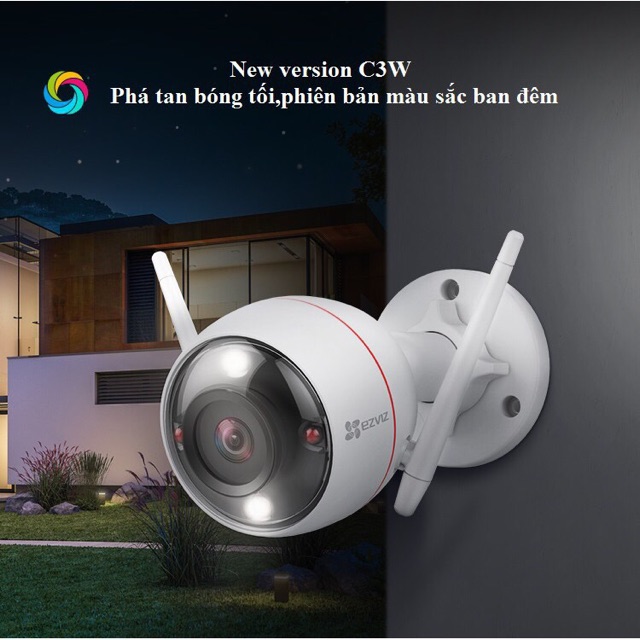 Camera Wifi IP EZVIZ C3TN 3MP  (Color Night Vision), có màu sắc ban đêm,âm thanh 2 chiều, đèn và còi báo | BigBuy360 - bigbuy360.vn