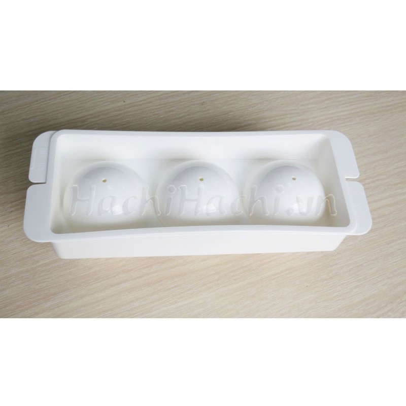 Khay đựng chia ngăn Kokubo làm đá viên tròn (3 viên) - Hachi Hachi Japan Shop