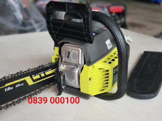 Máy Cưa Xích Xăng Ryobi 38cc Lam 45cm . RCS3845 .