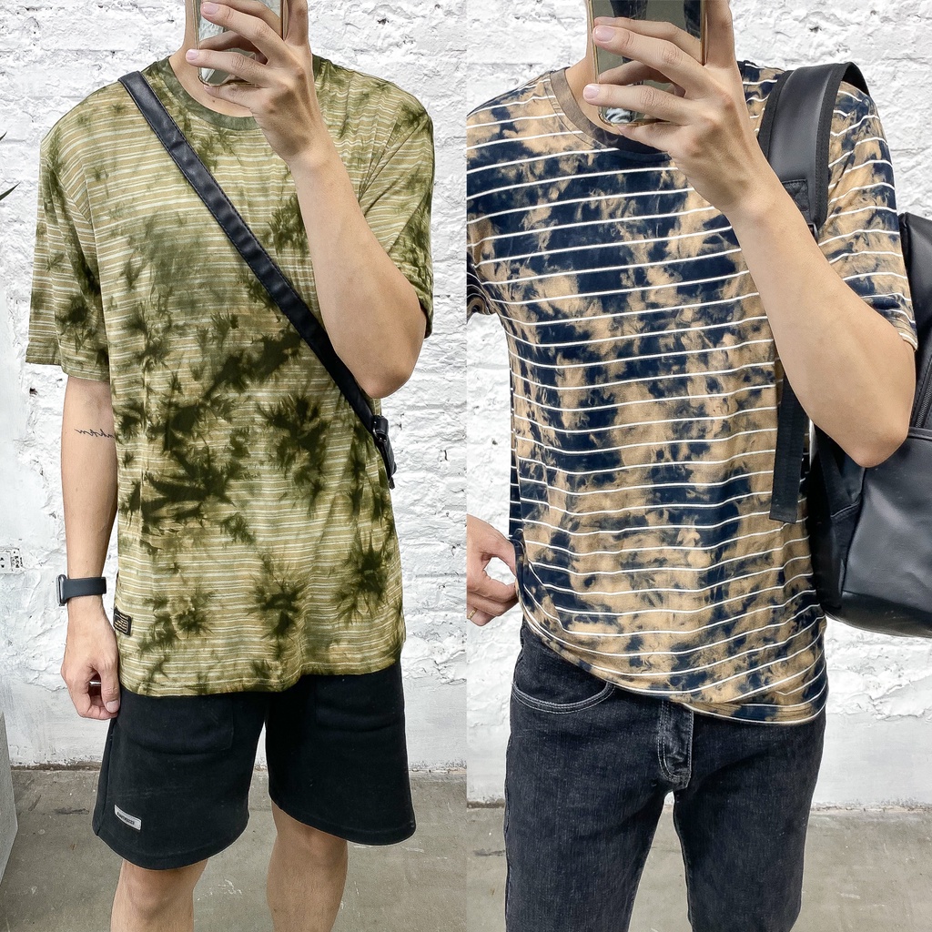 Áo Phông BT nhuộm tie dye, thun cotton mềm co giãn 4 chiều form oversize GATE6 - #4691