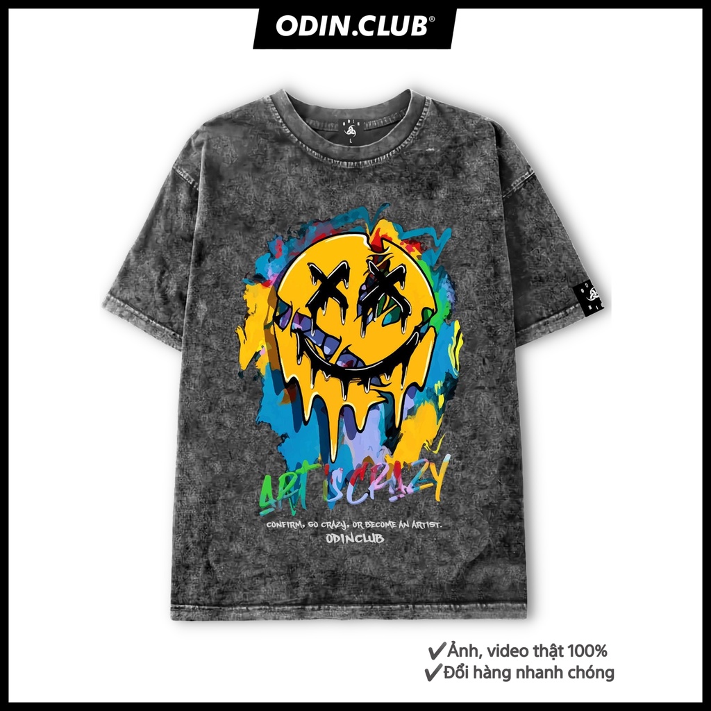 Áo Thun Odin Crazy Art, Áo phông chất liệu 100% cotton co giãn 2 chiều, Local Brand ODIN CLUB